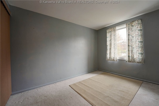 view of carpeted empty room