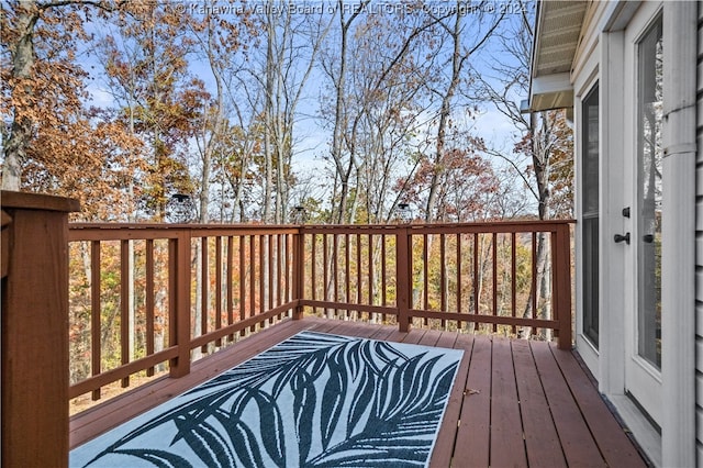 view of wooden terrace