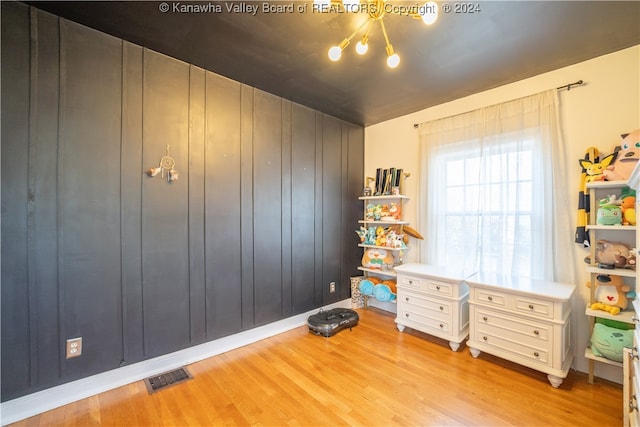 interior space with light wood-type flooring