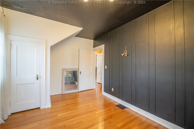 interior space with light wood-type flooring