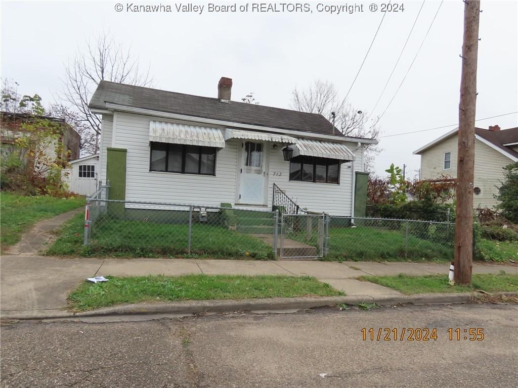 view of bungalow-style home