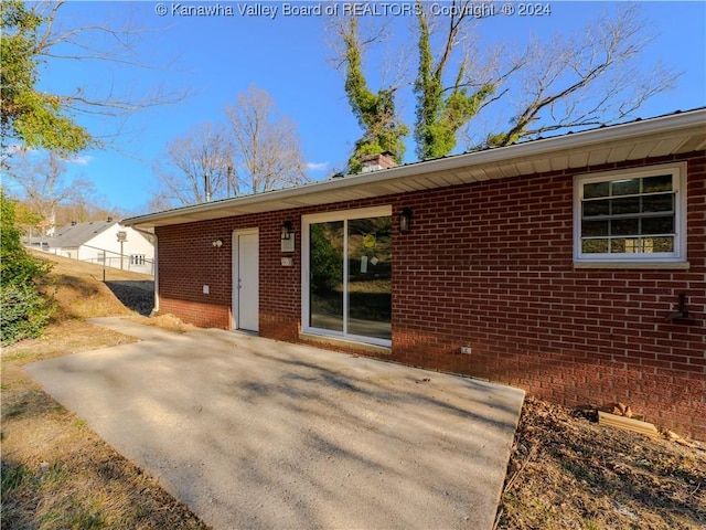 exterior space with a patio