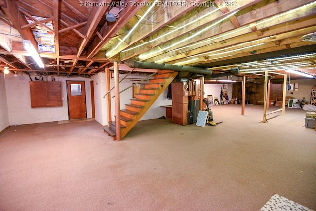 view of basement