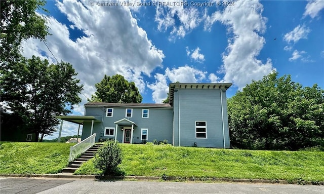 view of front of house with covered porch