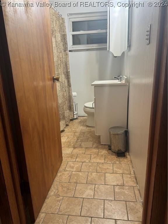 bathroom with toilet and sink