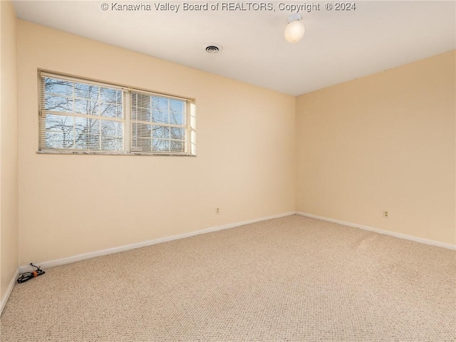 unfurnished room featuring carpet floors and plenty of natural light