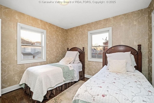 bedroom featuring hardwood / wood-style floors