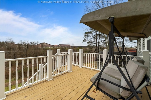 view of wooden terrace