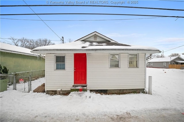 view of bungalow-style home