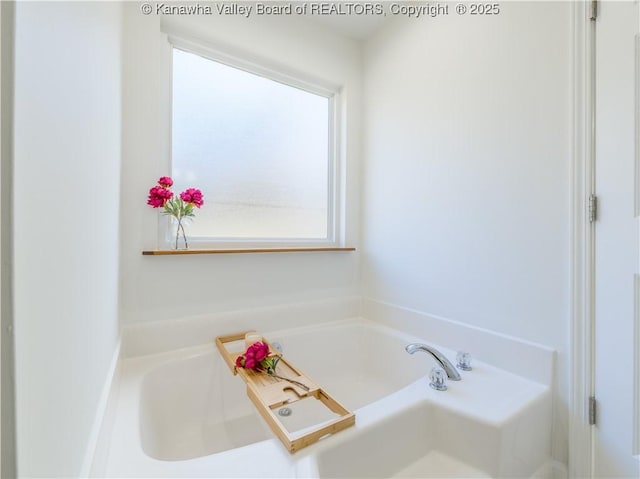 bathroom featuring a bathtub