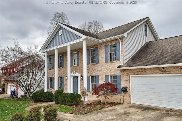 view of greek revival inspired property