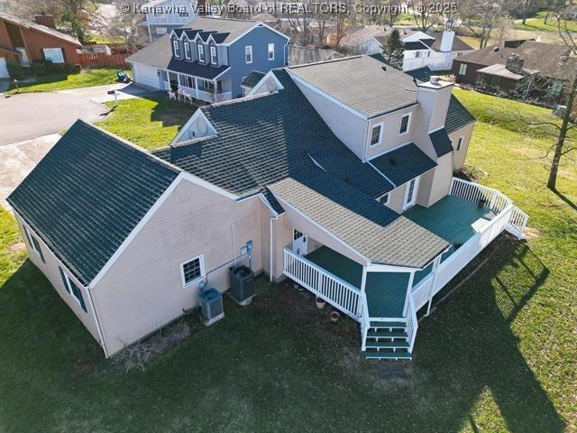 drone / aerial view featuring a residential view