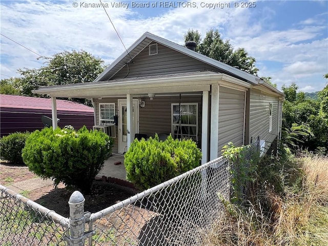 view of bungalow