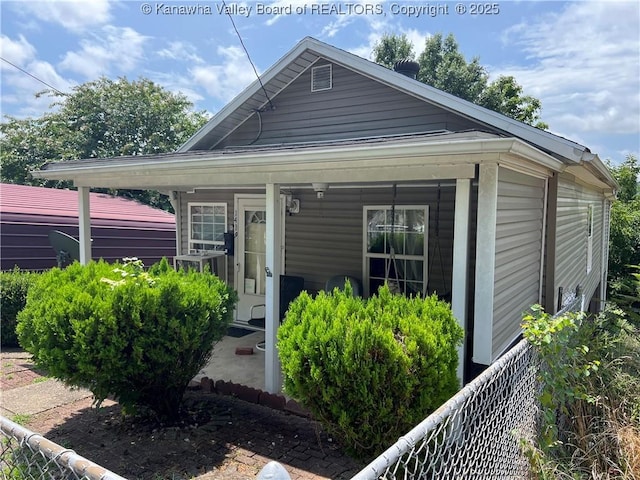 bungalow with covered porch