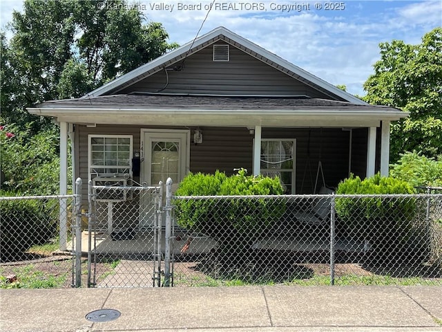 view of bungalow-style house