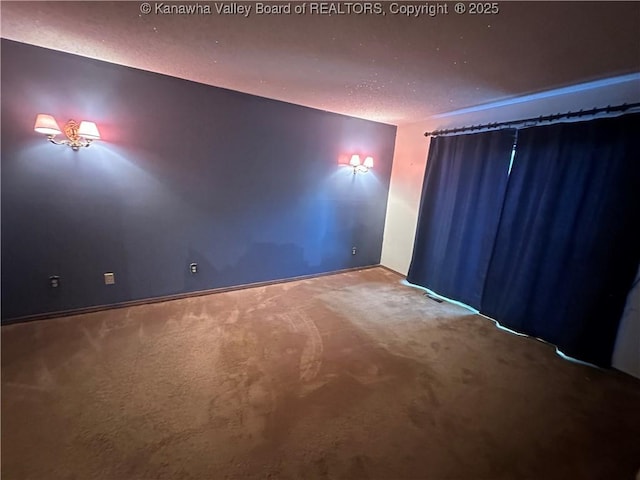 view of carpeted empty room