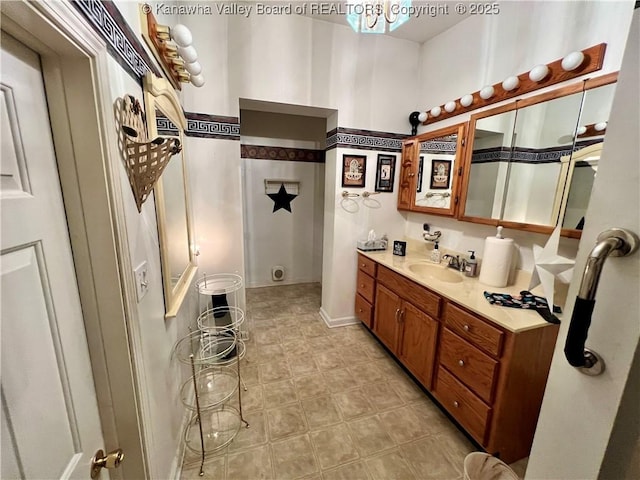 bathroom with vanity