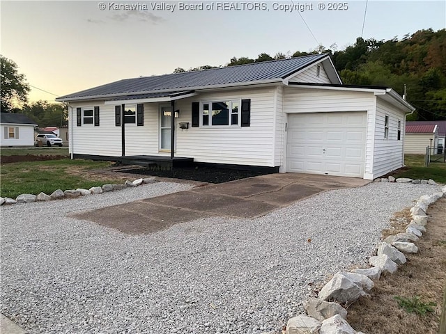 ranch-style house with a garage