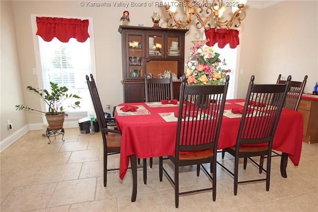 view of dining space