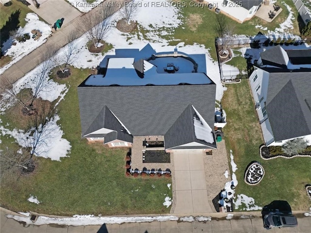 birds eye view of property