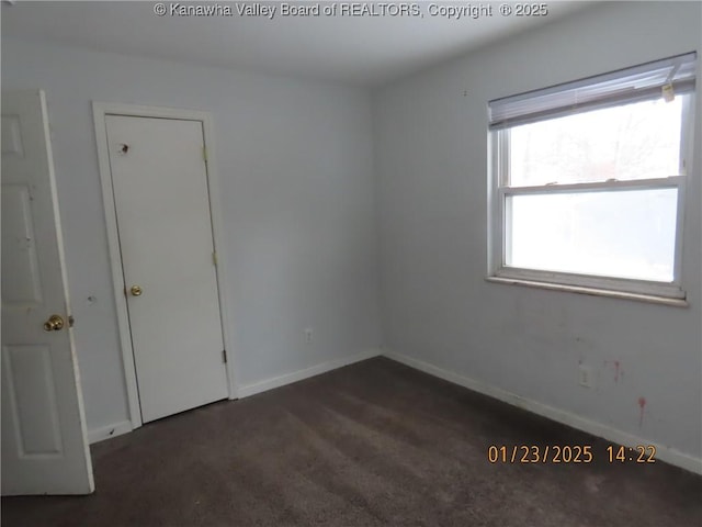 view of carpeted empty room