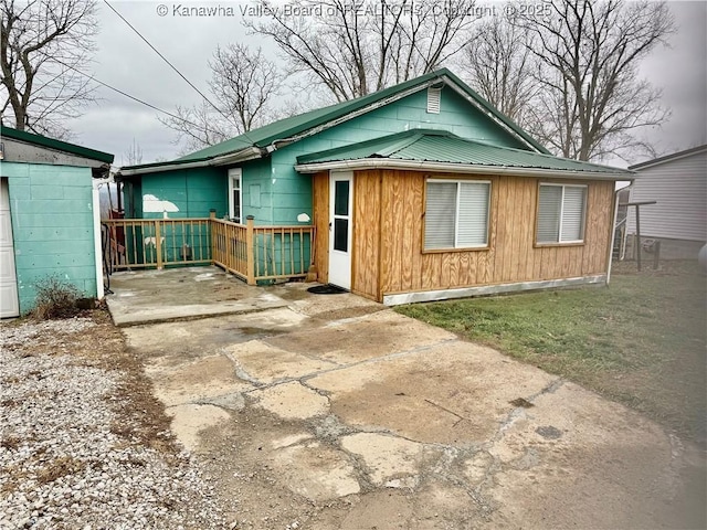 view of rear view of property