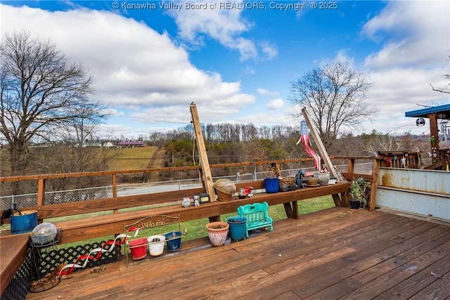 view of deck