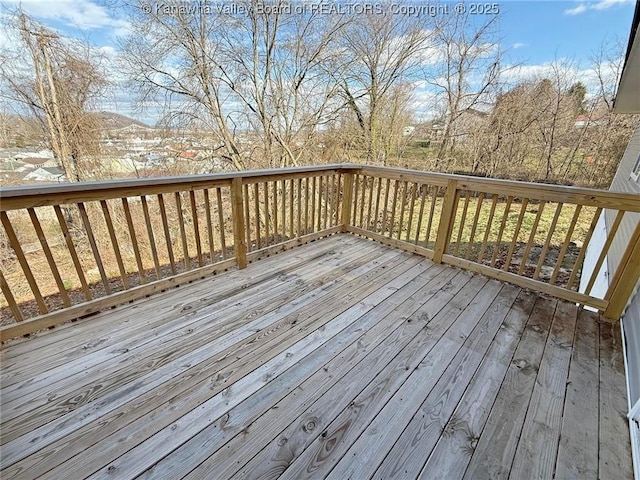 view of wooden terrace