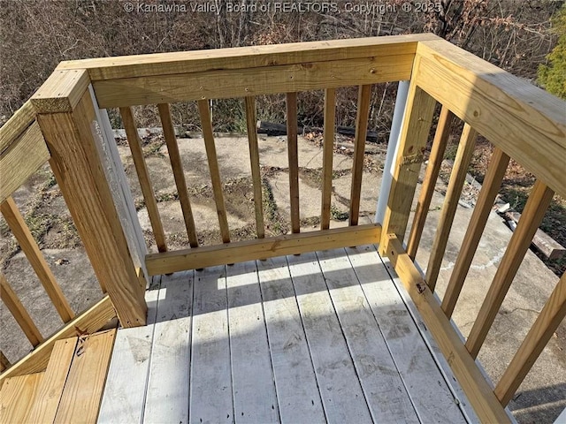 view of deck