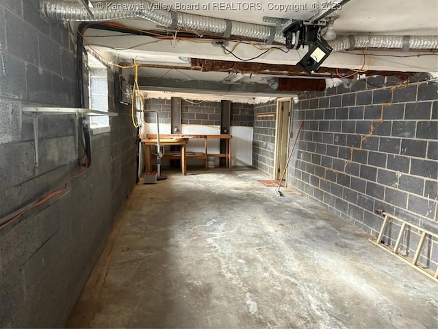 view of basement