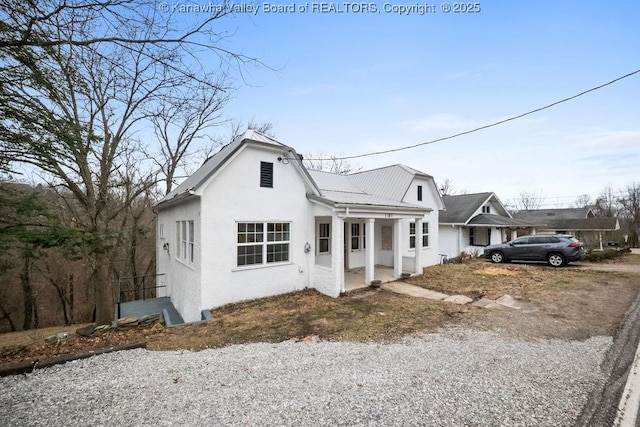 view of front of house with covered porch