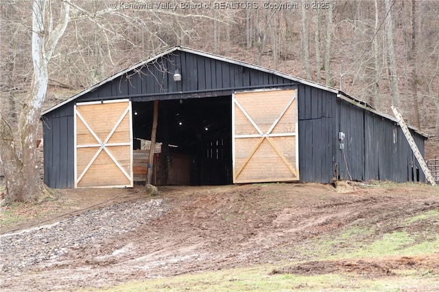 view of outbuilding