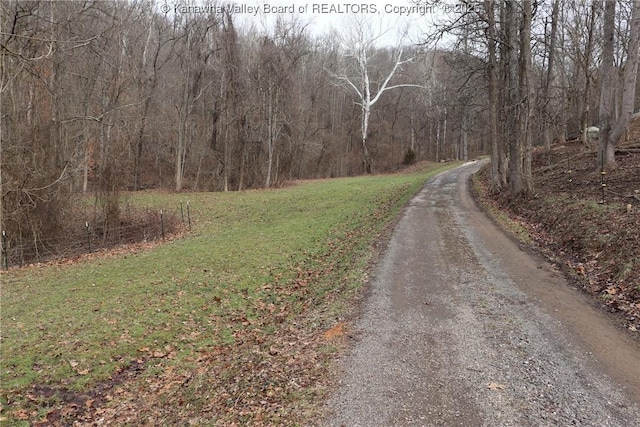 view of road