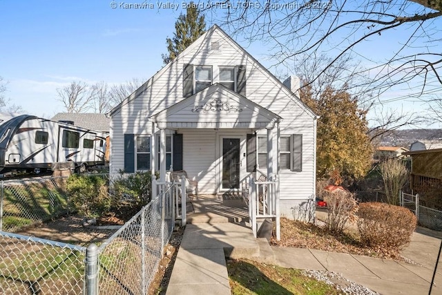 view of bungalow