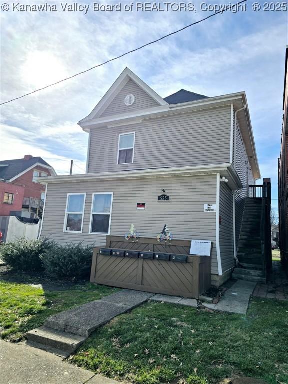 exterior space with stairs