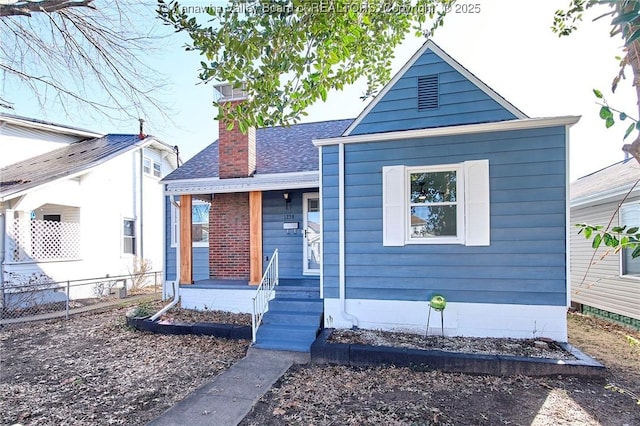 view of front of house featuring covered porch