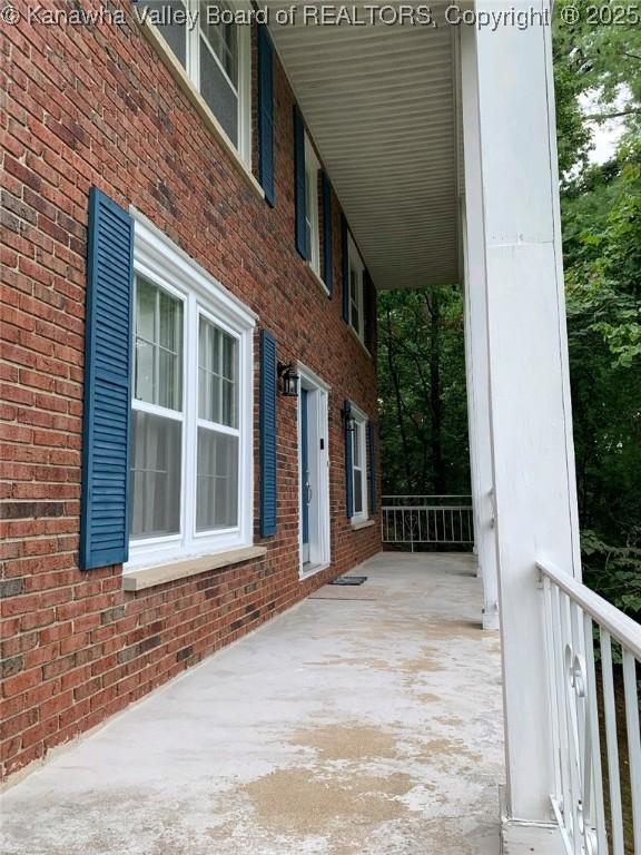 view of patio / terrace with a porch