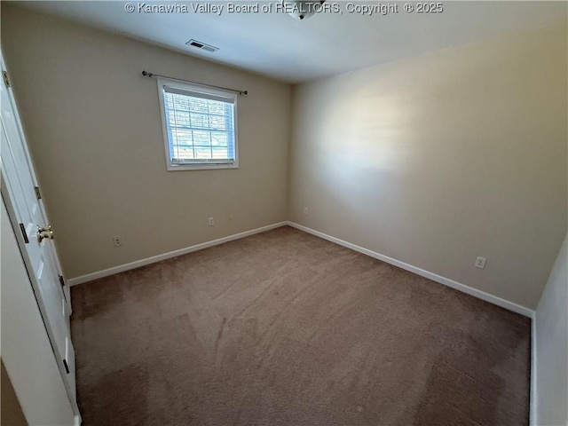 empty room with carpet floors