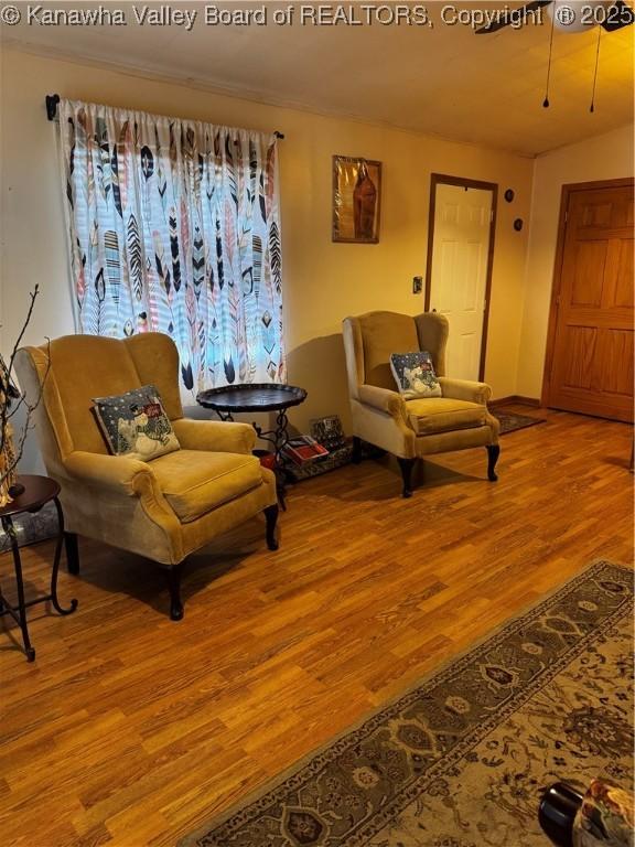 81 Amburgey Ln, Amherstdale, WV 25607 - living area with wood finished floors