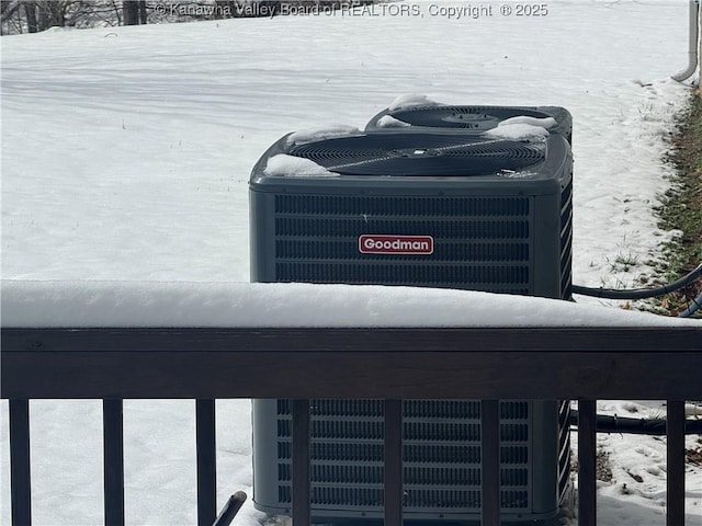 exterior details featuring cooling unit