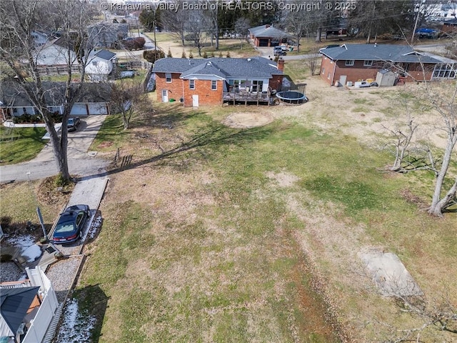 birds eye view of property featuring a residential view