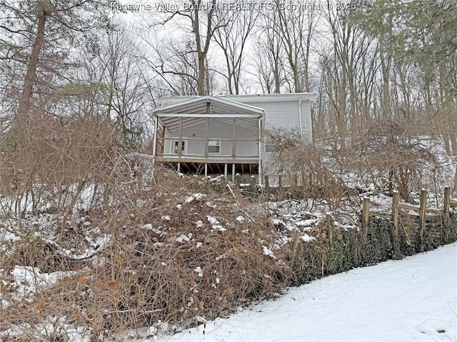 view of front of home