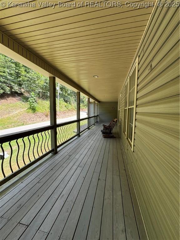2299 Striker Fork Rd, Chapmanville, WV 25508 - view of deck