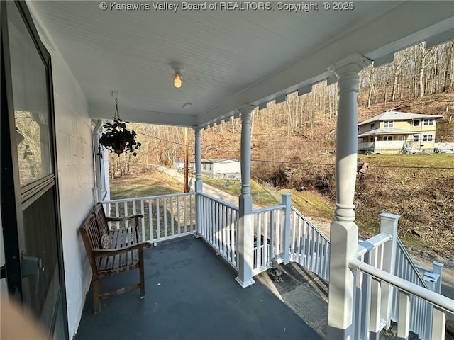 view of patio / terrace with covered porch