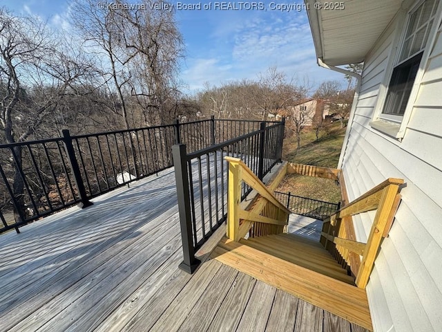 view of wooden terrace