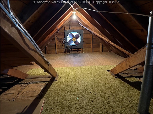 view of attic