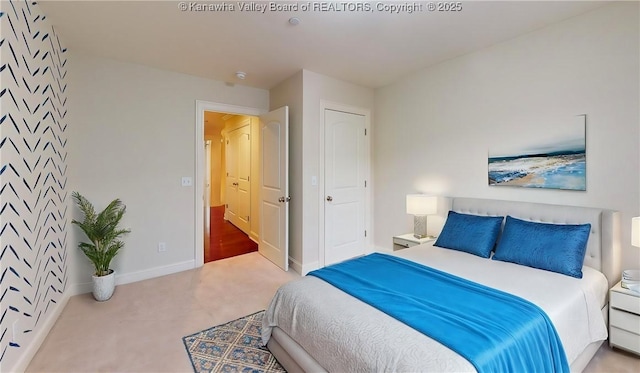 bedroom with baseboards