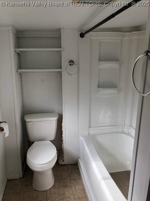 full bathroom with toilet