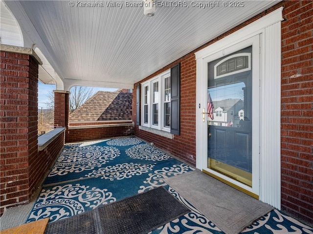 view of patio / terrace with a porch