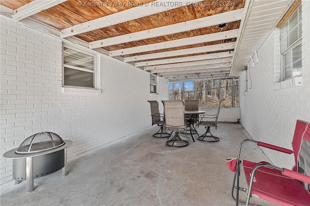 view of patio / terrace featuring outdoor dining area